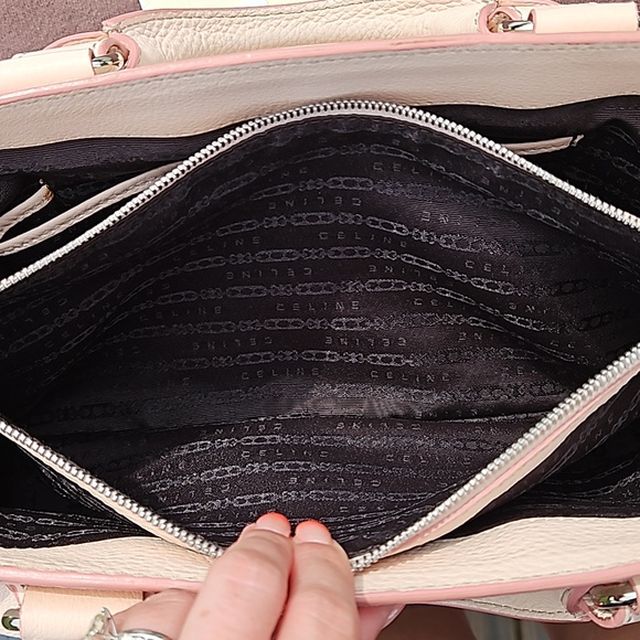 Celine Pink Leather Boogie Bag Silver Logo Hardware w/Dustbag + Tags - Picture 9 of 14